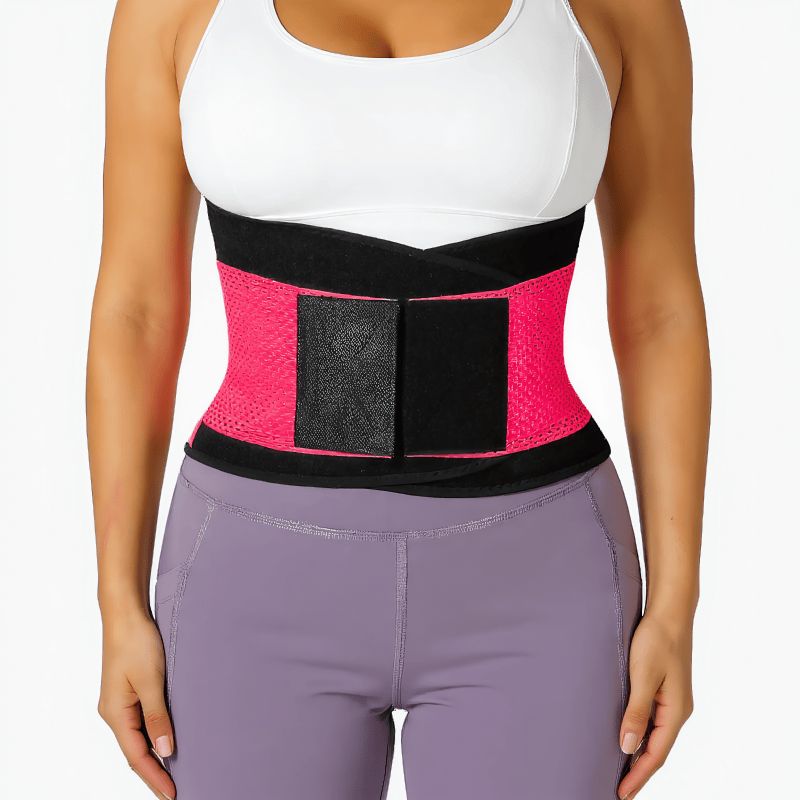Plusock Breathable Adjustable Waist Brace - XXL - Pink - image 2