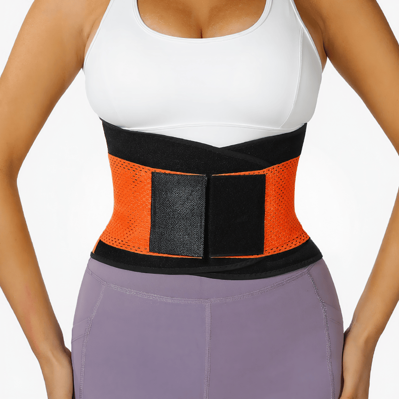 Plusock Breathable Adjustable Waist Brace - XXL - Orange - image 4