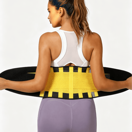 Plusock Breathable Adjustable Waist Brace - XXL - Yellow - image 0