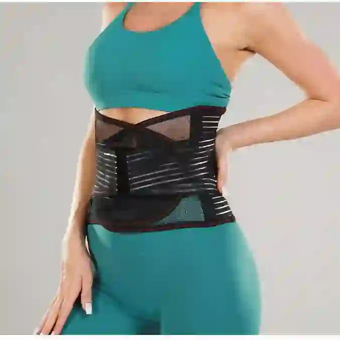 Plusock Dual Strap Waist Brace - Black - XXL - image 0