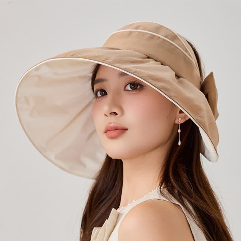 Plusock Bow Wide Brim Outdoor Sun Hat - image 1