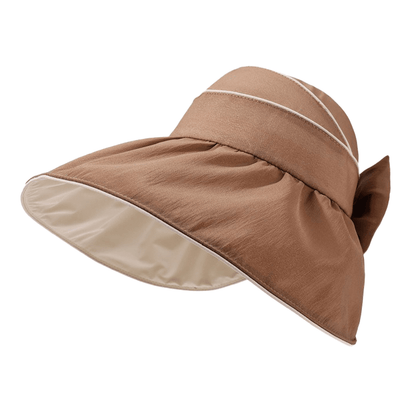 Plusock Bow Wide Brim Outdoor Sun Hat - Brown - One Size - image 9