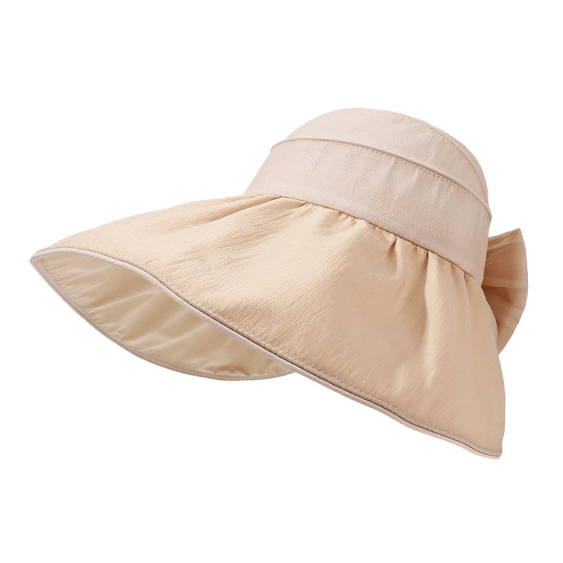 Plusock Bow Wide Brim Outdoor Sun Hat - Khaki - One Size - image 8