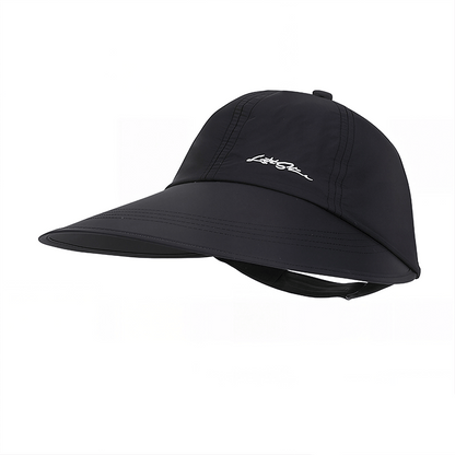 Plusock Outdoor Wide Brim Quick Dry Sun Hat - Black - One Size - image 4