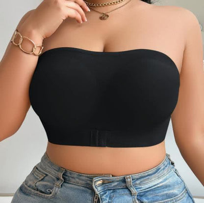 Plusock Smooth Sculpt Strapless Push-Up Bra - Black - XXXXXL - image 1