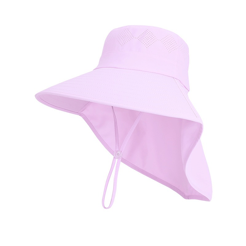 Plusock Wide Brim Shoulder Drape Travel Sun Hat - Purple - One Size - image 6