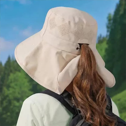 Plusock Wide Brim Shoulder Drape Travel Sun Hat - image 5