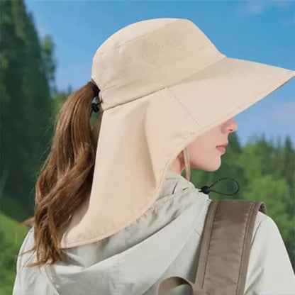 Plusock Wide Brim Shoulder Drape Travel Sun Hat - image 4