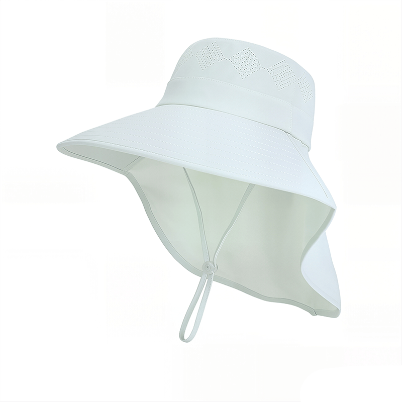 Plusock Wide Brim Shoulder Drape Travel Sun Hat - Green - One Size - image 11