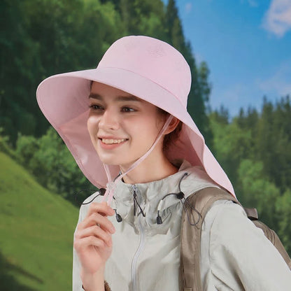 Plusock Wide Brim Shoulder Drape Travel Sun Hat - image 0