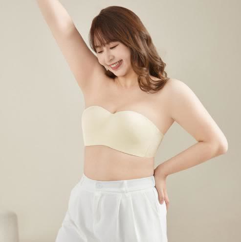 Plusock Smooth Lift Strapless Bra - Champagne - 40BC Full Cup - image 1