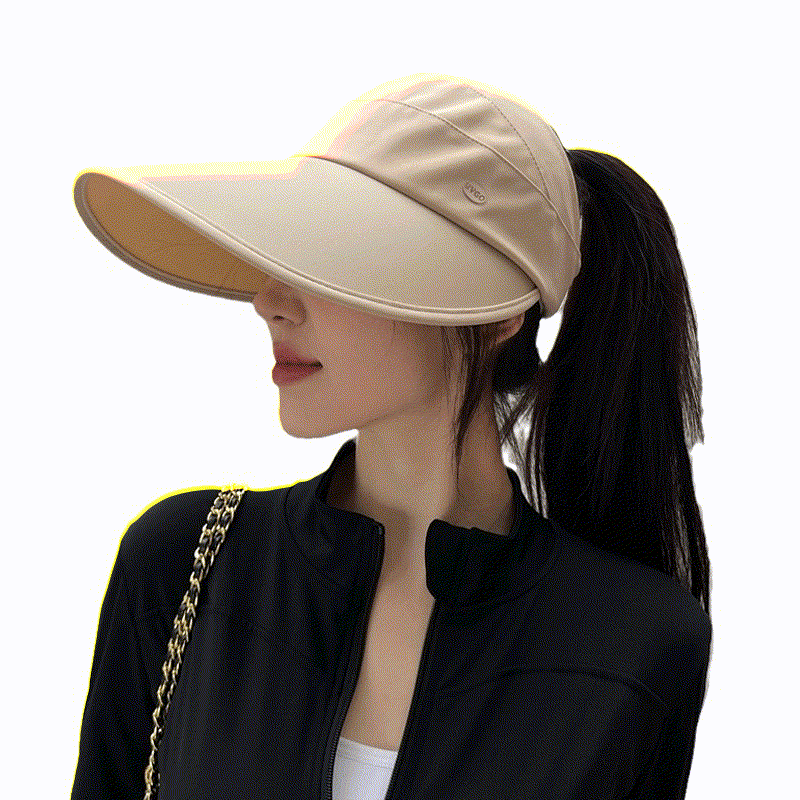 Plusock Casual Foldable Packable Cooling Sun Hat - Khaki - One Size - image 1