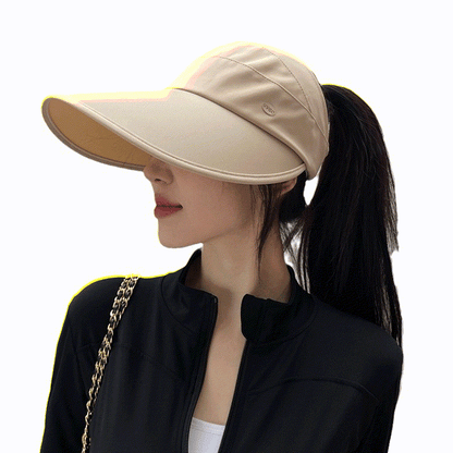 Plusock Casual Foldable Packable Cooling Sun Hat - Khaki - One Size - image 1