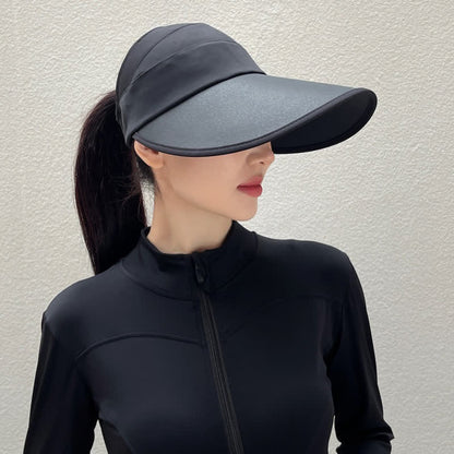 Plusock Casual Foldable Packable Cooling Sun Hat - Black - One Size - image 2