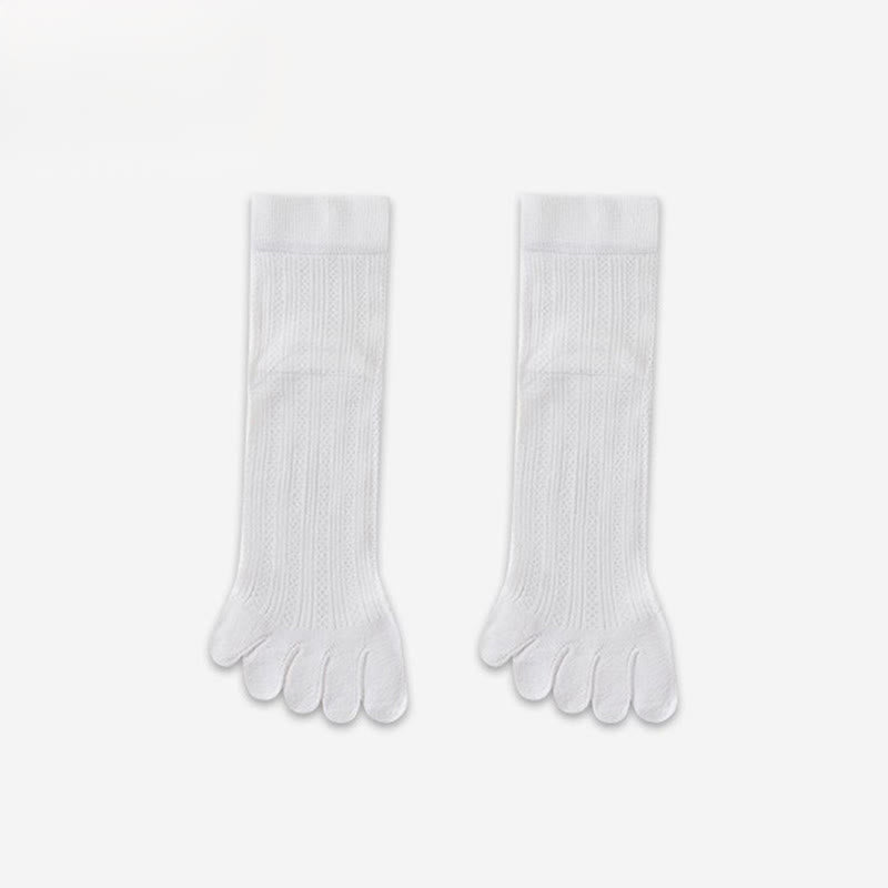 Plusock Bamboo Breathable Quarter Socks(3 Pairs) - White - EU39-44(US6-10) - image 1