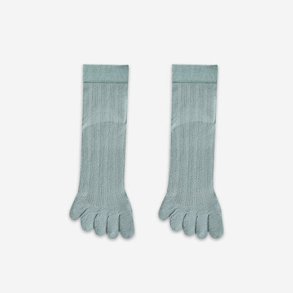 Plusock Bamboo Breathable Quarter Socks(3 Pairs) - Green - EU39-44(US6-10) - image 3