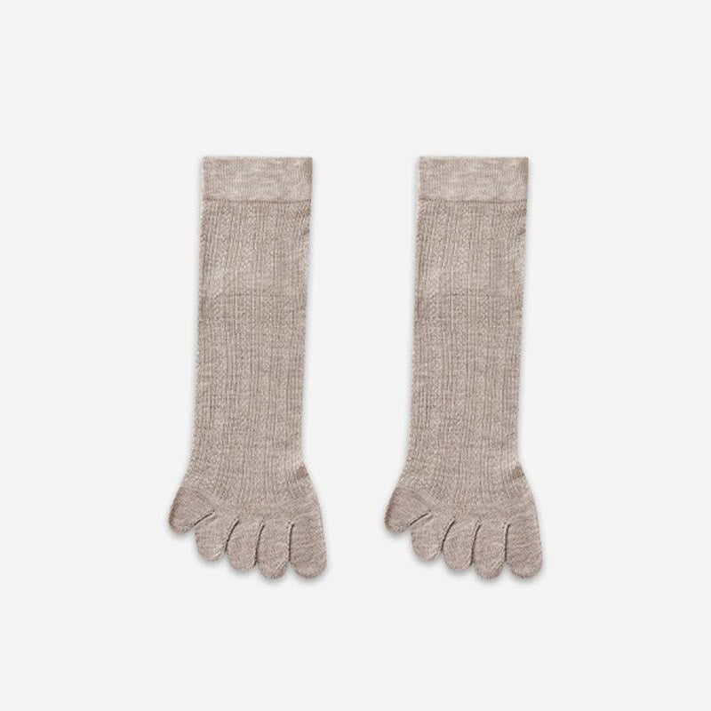 Plusock Bamboo Breathable Quarter Socks(3 Pairs) - Coffe - EU39-44(US6-10) - image 6