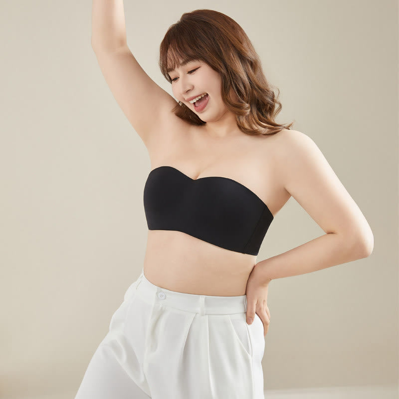Plusock Smooth Lift Strapless Bra - Black - 40BC Full Cup - image 2