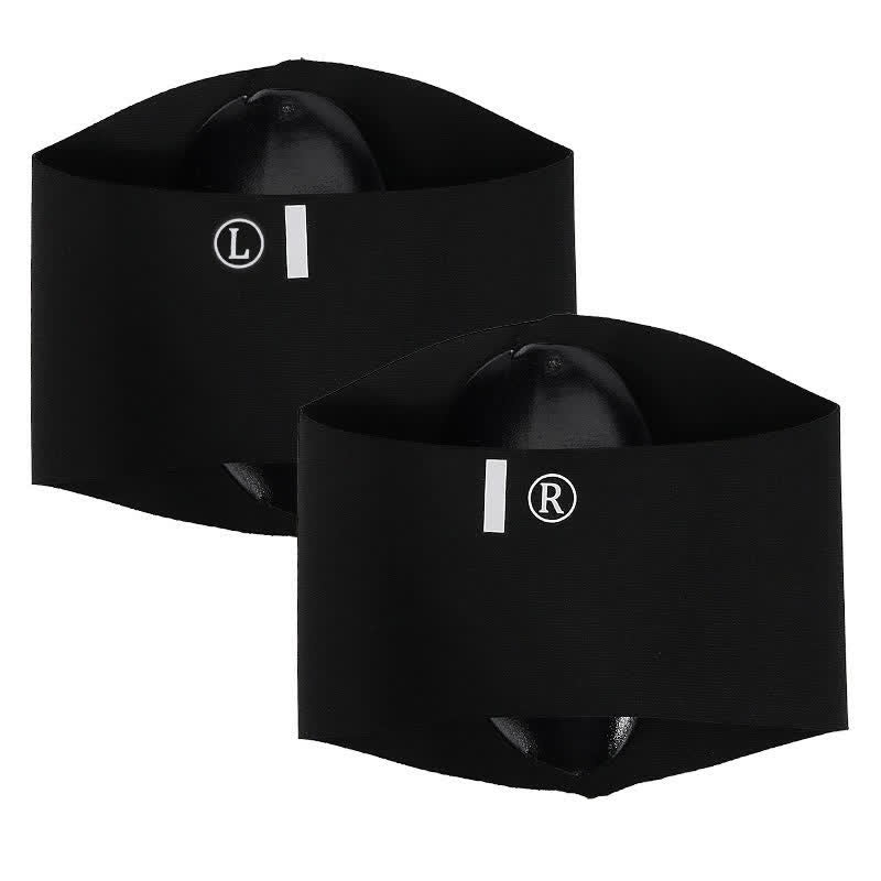 Plusock Silicone Foot Pad Straps Arch Brace(2 Pieces) - Black - L - image 5