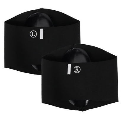 Plusock Silicone Foot Pad Straps Arch Brace(2 Pieces) - Black - L - image 5