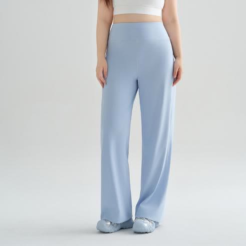 Plusock High Waist Flow Yoga Pants - Blue - XXXXXXL - image 0