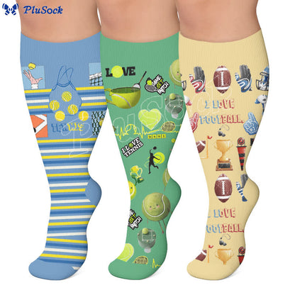 Plusock Plus Size Ball Sports Compression Socks - image 0