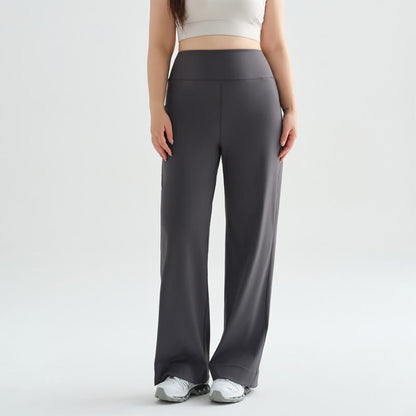 Plusock High Waist Flow Yoga Pants - Grey - XXXXXXL - image 3