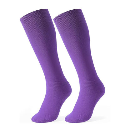 Plusock Quick Dry Tennis Knee High Socks(6 Pairs) - Purple - EU38-45(US5-11) - image 14