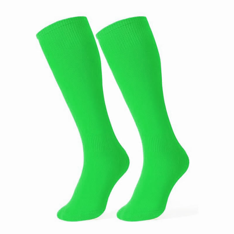 Plusock Quick Dry Tennis Knee High Socks(6 Pairs) - Green - EU38-45(US5-11) - image 12