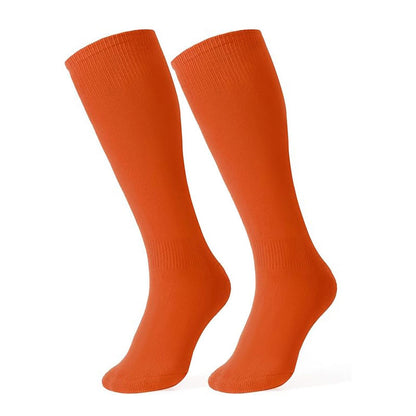 Plusock Quick Dry Tennis Knee High Socks(6 Pairs) - Orange - EU38-45(US5-11) - image 7