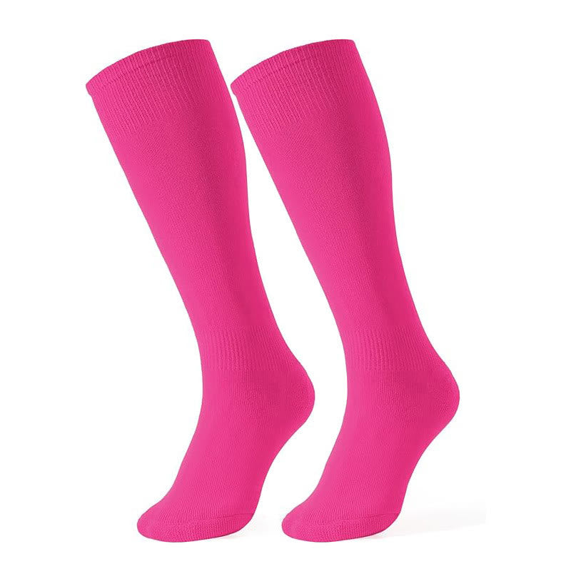 Plusock Quick Dry Tennis Knee High Socks(6 Pairs) - Rose - EU38-45(US5-11) - image 13