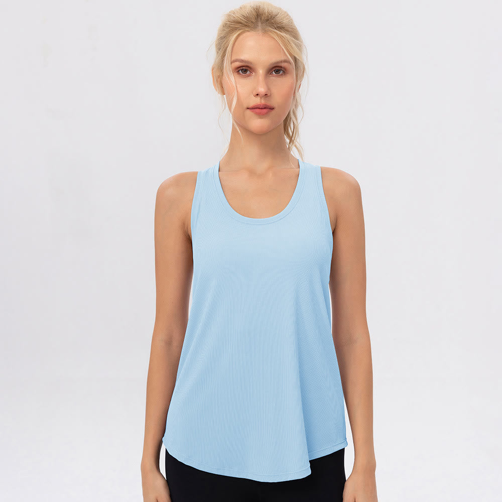 Plusock Breezy Fit Yoga Sports Shirt - Blue - XXL - image 4