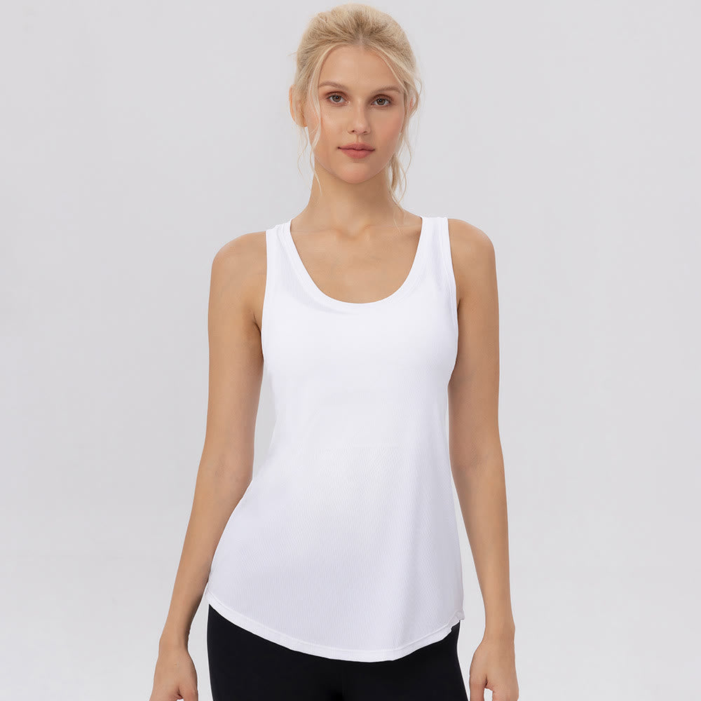 Plusock Breezy Fit Yoga Sports Shirt - White - XXL - image 2