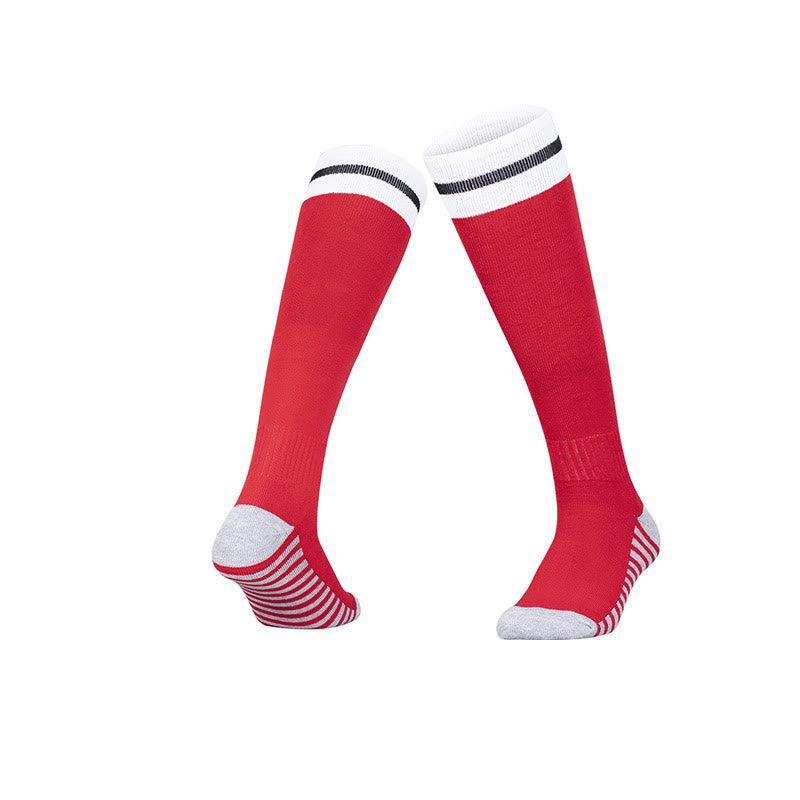Plusock Soccer Thigh High Socks(5 Pairs) - Red - EU39-44(US6-10) - image 8