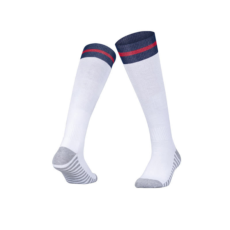 Plusock Soccer Thigh High Socks(5 Pairs) - White - EU39-44(US6-10) - image 7