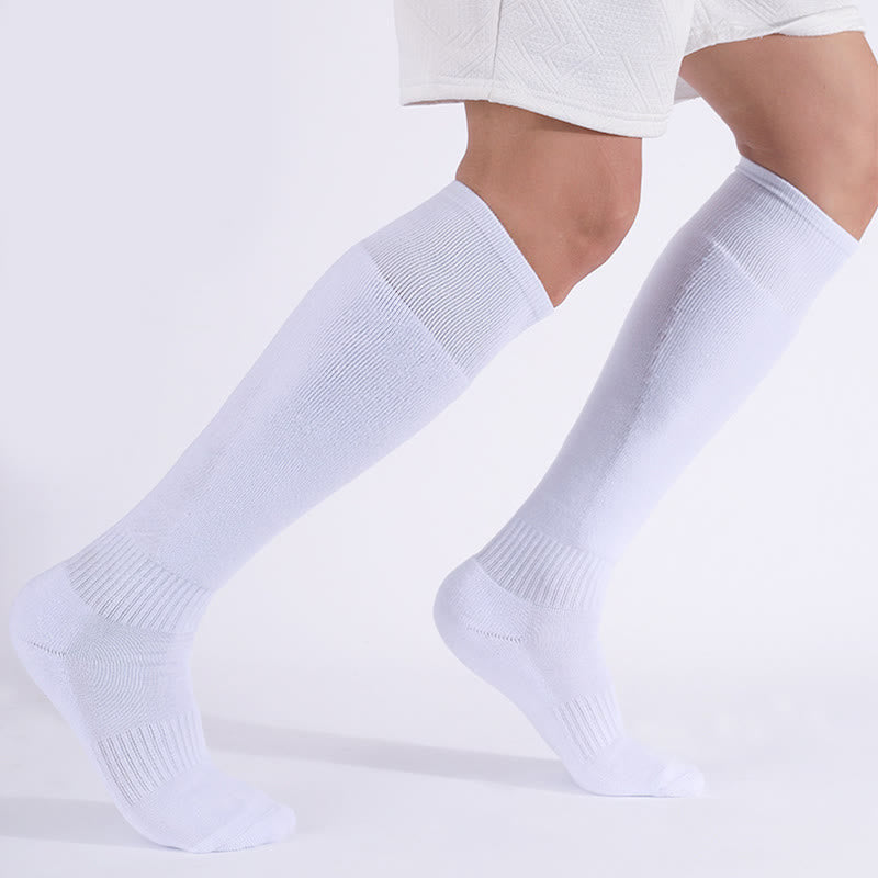 Plusock Plus Size White Compression Socks(3 Pairs) - image 0