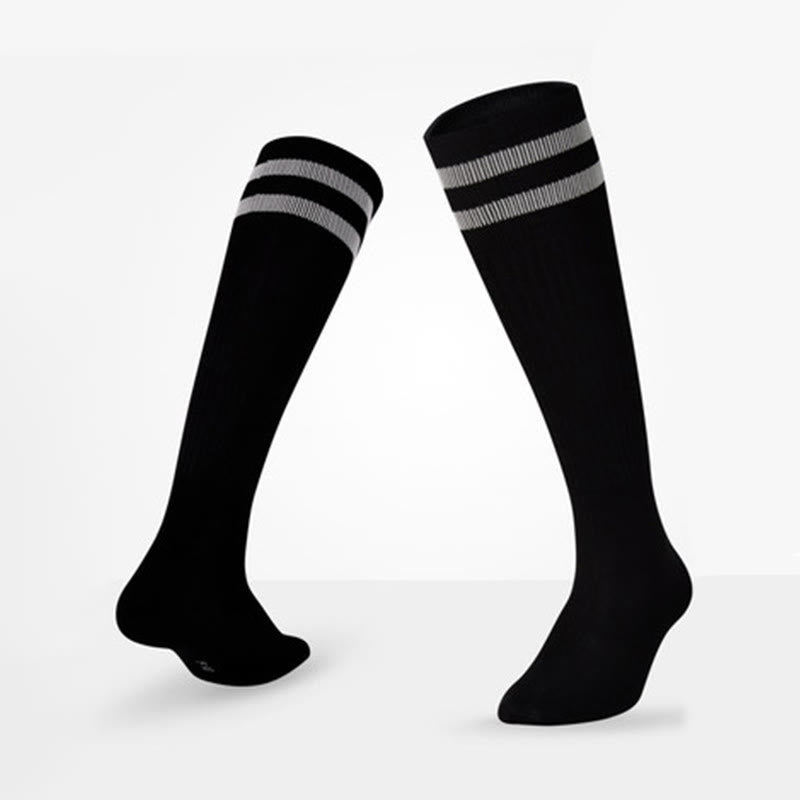 Plusock Breathable Soccer Knee High Socks(5 Pairs) - Black - EU39-44(US6-10 - image 15