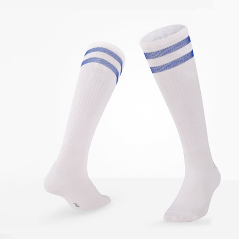 Plusock Breathable Soccer Knee High Socks(5 Pairs) - Blue - EU39-44(US6-10 - image 16