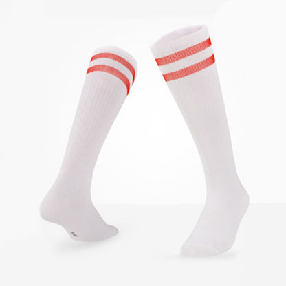 Plusock Breathable Soccer Knee High Socks(5 Pairs) - White-A - EU39-44(US6-10 - image 13