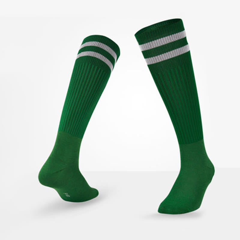 Plusock Breathable Soccer Knee High Socks(5 Pairs) - Green - EU39-44(US6-10 - image 18