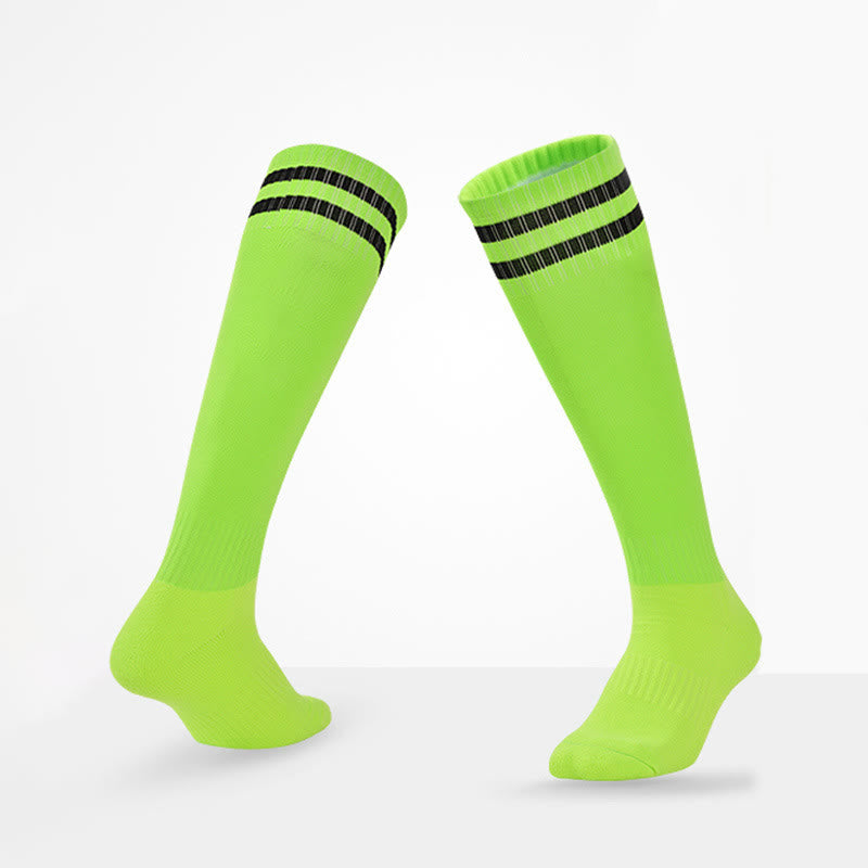 Plusock Breathable Soccer Knee High Socks(5 Pairs) - Light Green - EU39-44(US6-10 - image 17