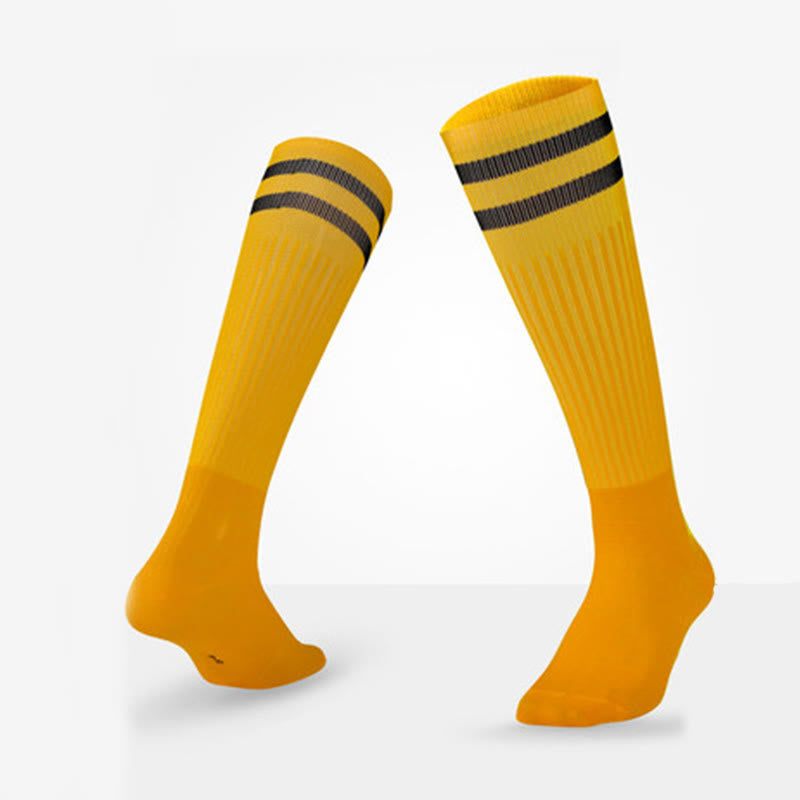Plusock Breathable Soccer Knee High Socks(5 Pairs) - Yellow - EU39-44(US6-10 - image 20