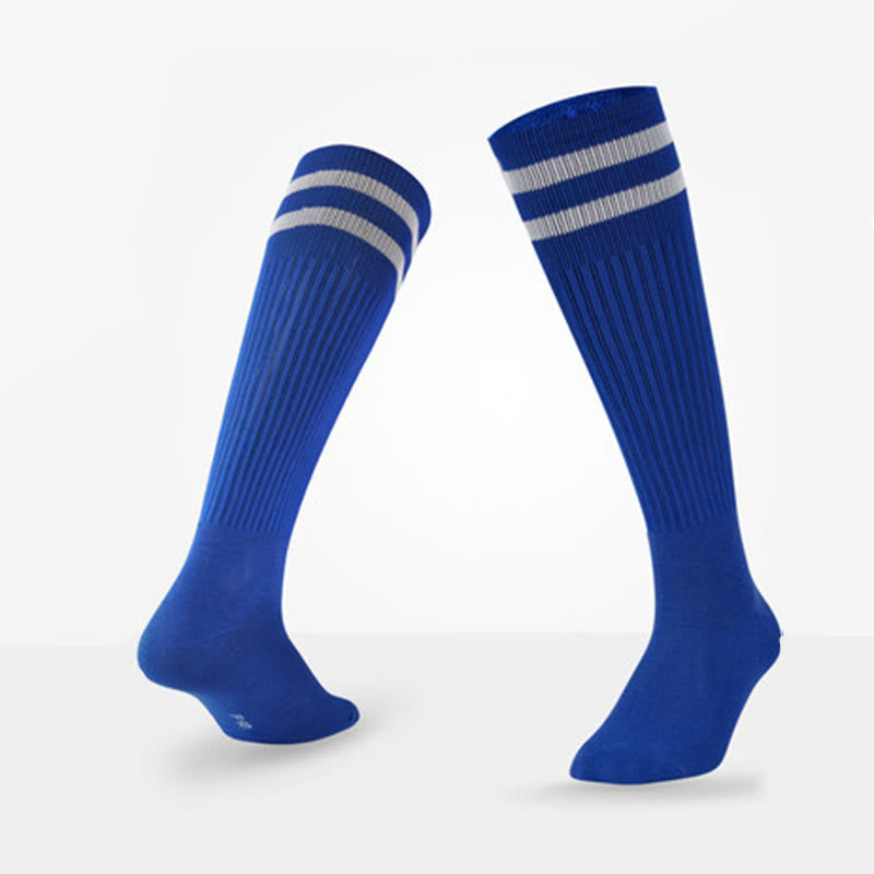 Plusock Breathable Soccer Knee High Socks(5 Pairs) - Navy Blue - EU39-44(US6-10 - image 19