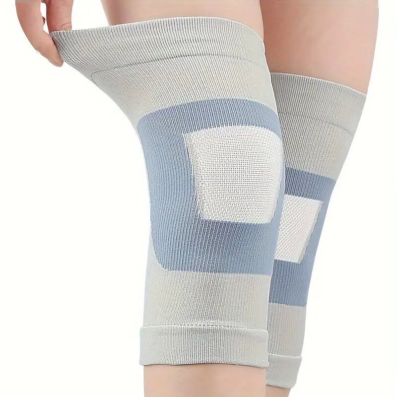 Plusock Breathable Support Knee Braces(2 Pairs) - Grey - L - image 1