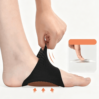 Plusock Ultra Thin Breathable Support Arch Brace - Black - EU35-44(US2-10) - image 1
