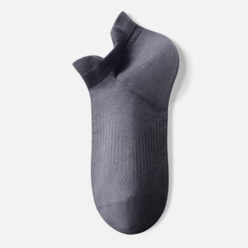 Plusock Breathable Cotton Ankle Socks(3 Pairs) - Dark Gray - EU39-44(US6-10) - image 6