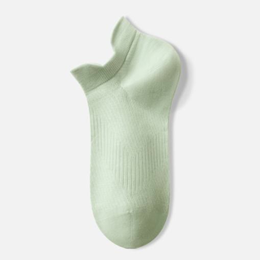 Plusock Breathable Cotton Ankle Socks(3 Pairs) - Green - EU39-44(US6-10) - image 1