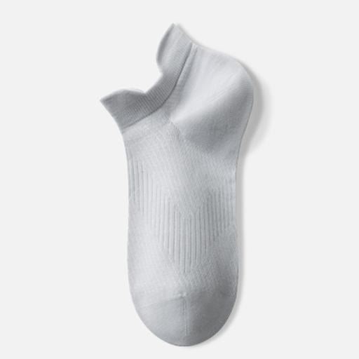 Plusock Breathable Cotton Ankle Socks(3 Pairs) - Gray - EU39-44(US6-10) - image 3