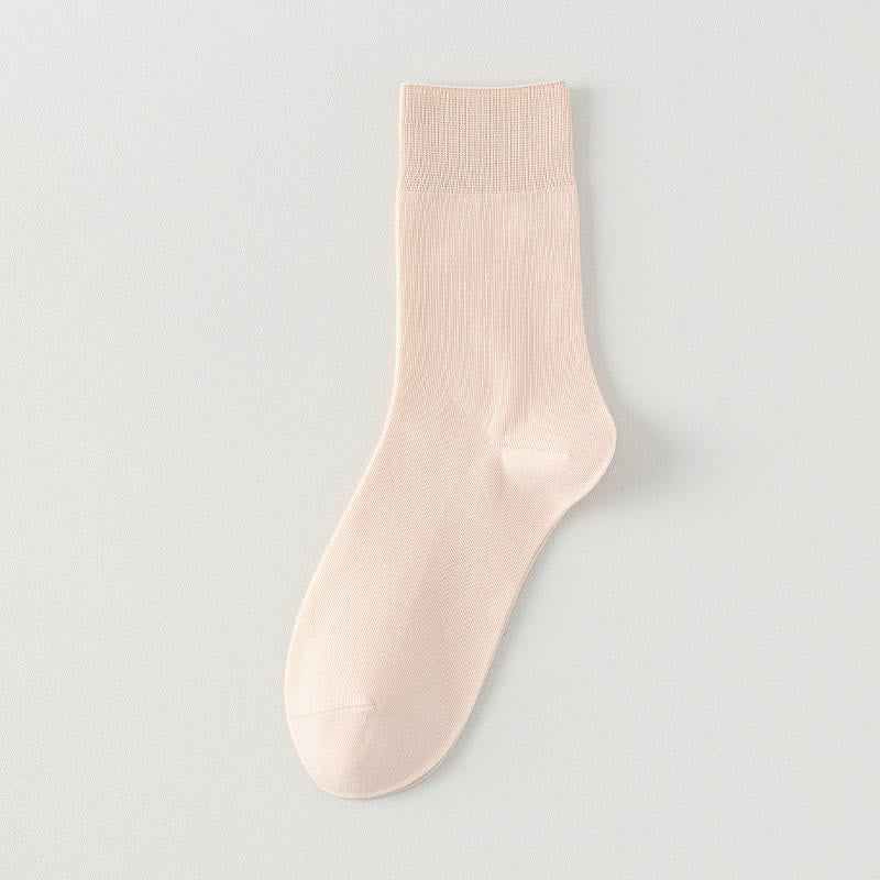 Plusock Soft Wide Quater Socks(5 Pairs) - Pink - EU39-43(US6-9) - image 3