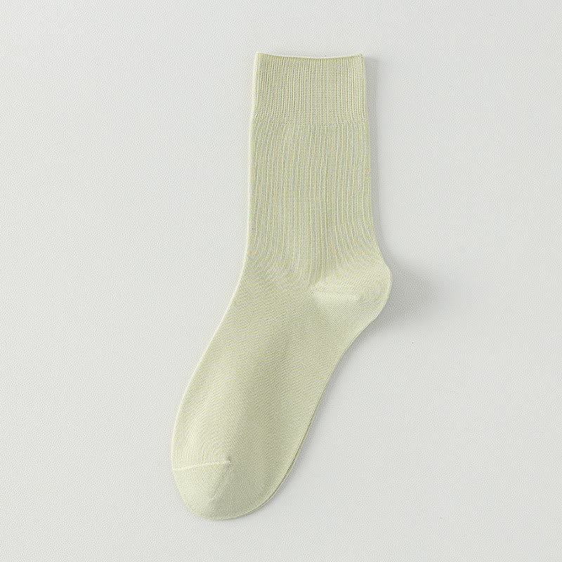 Plusock Soft Wide Quater Socks(5 Pairs) - Green - EU39-43(US6-9) - image 4